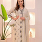 Exclusive Roman Silk Kurta with Embroidered Neck and Matching Pant & Dupatta