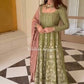 New Designer Party Wear Side Cut Kurti with Sharara in Heavy Faux Georgette and Embroidery Work