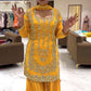 Fully Stitched Designer Sharara Suit in Georgette with Sequin Embellishment