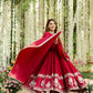 Stylish Roman Silk Anarkali Suit Set with Micro Cotton Pants and Embroidered Dupatta - Jaipuri Vastra
