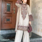 Premium Designer Palazzo Suit in Roman Silk Featuring Sequence Embroidery