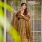 Jimi Choo Top with Thread Work Paired with Pant and Dupatta Featuring Four-Side Lace Border