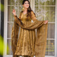 Jimi Choo Top with Thread Work Paired with Pant and Dupatta Featuring Four-Side Lace Border