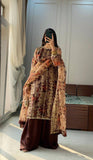 Elegant Faux Georgette Top Plazzo and Dupatta Set Featuring Heavy Embroidery Work