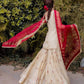 Exclusive Three-Piece Sarara Suit in Chinon Fabric with Gotapatti Lace and Sequence Embroidery