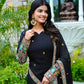 Elegant Pure Chinnon Silk Kurti Plazzo and Dupatta Set with Coding Dori and Sequence Work