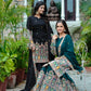 Elegant Pure Chinnon Silk Kurti Plazzo and Dupatta Set with Coding Dori and Sequence Work