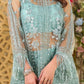 Butterfly Net Top and Plazzo Set with Full Sequence Embroidery and Matching Blouse