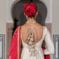 Designer Three-Piece Gown in Chinon with Bandhani Dupatta & Latkan Dori Work