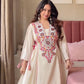 Boho-Inspired Pure Khadi Cotton Set with Sequence & Mirror Embroidery