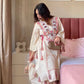 Boho-Inspired Pure Khadi Cotton Set with Sequence & Mirror Embroidery