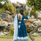 Premium Readymade Anarkali Suit Set Three Pieces with Faux Blooming Fabric and Heavy Sequins Thread Embroidery