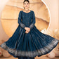 Designer Luxury Anarkali Suit Set Three Pieces with Faux Blooming Fabric Heavy Sequin and Thread Embroidery