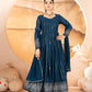 Designer Luxury Anarkali Suit Set Three Pieces with Faux Blooming Fabric Heavy Sequin and Thread Embroidery