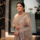 Chinon Fabric Designer Suit with Heavy Sequence Embroidery and Matching Lehenga