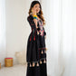 Boho-Inspired Pure Khadi Cotton Set with Sequence & Mirror Embroidery