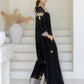 Ready-to-Wear Designer Crape Silk Suit with Plazzo & Embroidered Detailing