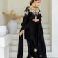 Ready-to-Wear Designer Crape Silk Suit with Plazzo & Embroidered Detailing