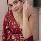Graceful Party Wear Gown in Faux Georgette with Sequin Embroidery and Lace Border Dupatta