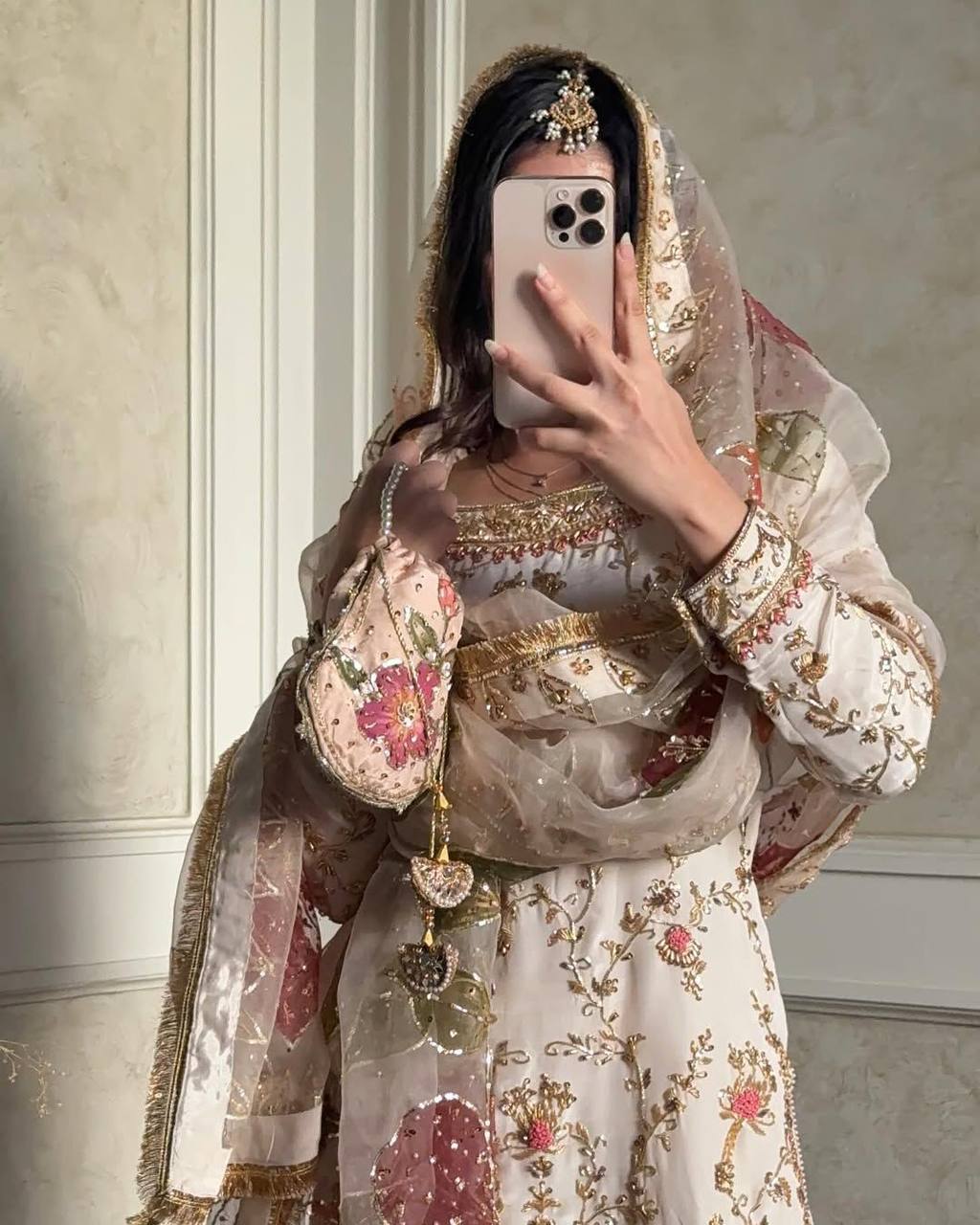 Premium Chinon Suit Featuring Sequance Embroidery on Top and Palazzo with Elegant Dupatta