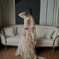Premium Chinon Suit Featuring Sequance Embroidery on Top and Palazzo with Elegant Dupatta