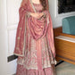 Heavy Crunchy Silk Designer Gown with Embroidered Lehenga & Micro Cotton Lining