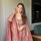 Heavy Crunchy Silk Designer Gown with Embroidered Lehenga & Micro Cotton Lining