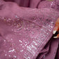 Luxury Embroidered Georgette Suit Set with Coordinated Dupatta and Palazzo