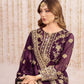 Trending Georgette Kurta, Palazzo and Dupatta Set with Sequin Embroidery and Samosa Lace
