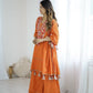 Boho-Inspired Pure Khadi Cotton Set with Sequence & Mirror Embroidery