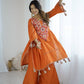 Boho-Inspired Pure Khadi Cotton Set with Sequence & Mirror Embroidery