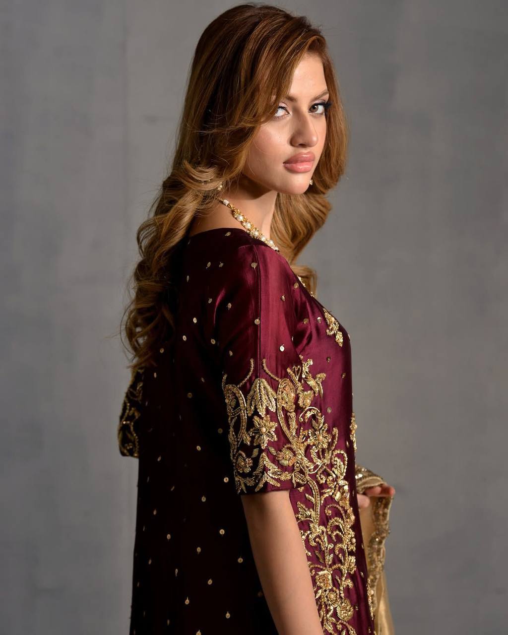 Exclusive Designer Punjabi Salwar Suit with Sequin Embroidery and Matching Dupatta