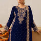Fully Stitched Maroon Faux Georgette Kurta Plazo Dupatta Set with Intricate Coding and Rivet Moti Embellishments