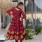 Complementary Pant Fabric and Styling Details for a Complete Party Wear Ensemble
