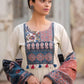 Contemporary Roman Silk Suit with Pant and Printed Dupatta Set