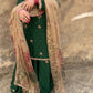 Graceful Chinon Suit Set Featuring Sequin Embroidered Top and Plazzo
