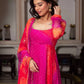 Effortless Charm Faux Georgette Anarkali Set with Micro Cotton Pant & Dupatta