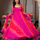 Effortless Charm Faux Georgette Anarkali Set with Micro Cotton Pant & Dupatta