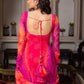 Effortless Charm Faux Georgette Anarkali Set with Micro Cotton Pant & Dupatta