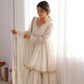 Handcrafted Top with Real Mirror Work, Full Flair Palazzo & Coordinated Dupatta