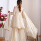 Handcrafted Top with Real Mirror Work, Full Flair Palazzo & Coordinated Dupatta