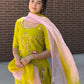 Exclusive Embroidered Georgette Sharara Set with Matching Dupatta