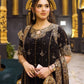 Premium Faux Georgette 3 Piece Set with Embroidered Thread and Sequence Details
