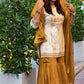 Natural Crepe Co-Ord Set Featuring a Flattering Top, Wide-Leg Sharara, and Coordinated Dupatta