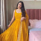 Faux Georgette Anarkali Suit Set with Smooth Cotton Lining and a Flowing Dupatta for All-Day Comfort and Style