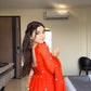 Effortless Charm Faux Georgette Anarkali 3 Piece Set with Soft Micro Cotton Lining