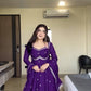 Effortless Charm Faux Georgette Anarkali 3 Piece Set with Soft Micro Cotton Lining
