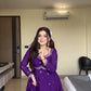 Effortless Charm Faux Georgette Anarkali 3 Piece Set with Soft Micro Cotton Lining