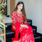 Premium Faux Georgette Top Plazzo Suit with Heavy Sequence and Beads Work