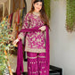 Premium Faux Georgette Top Plazzo Suit with Heavy Sequence and Beads Work